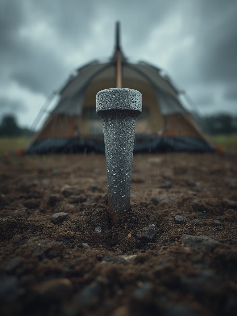 Tent Stakes in action