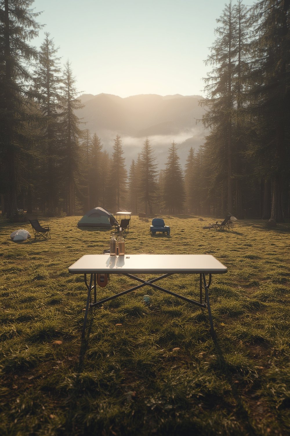 camping table product view
