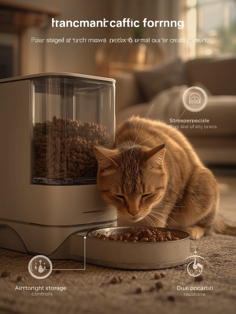 automatic feeder in action