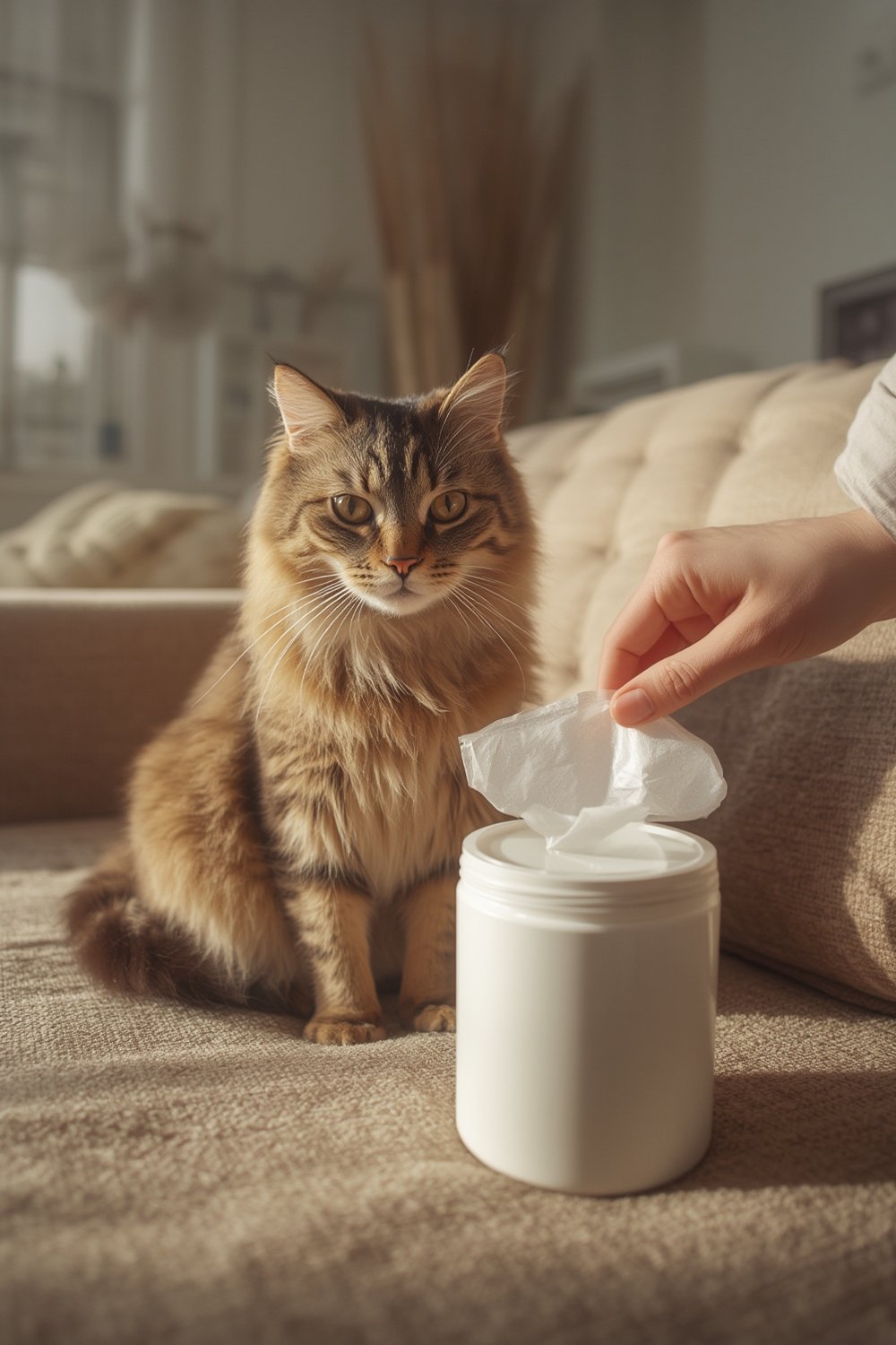 cat wipes product view