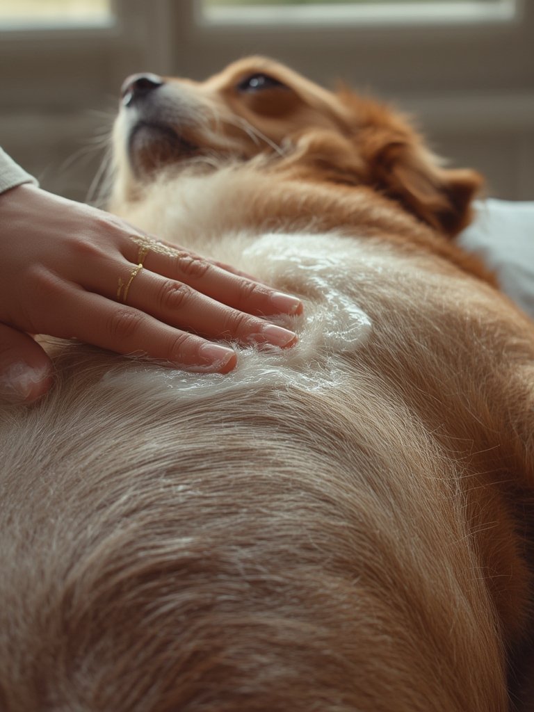 Should You Buy Douxo S3 Pyo Mousse for Dog Skin Infections? 2 dog mousse in action