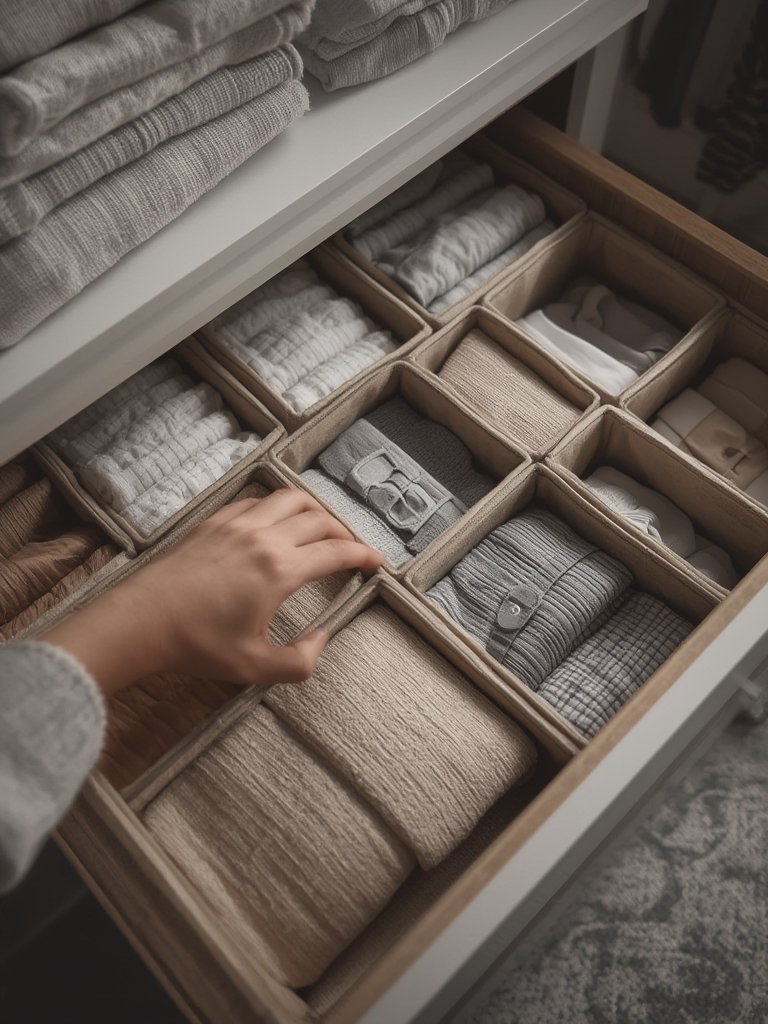 drawer organizer in action
