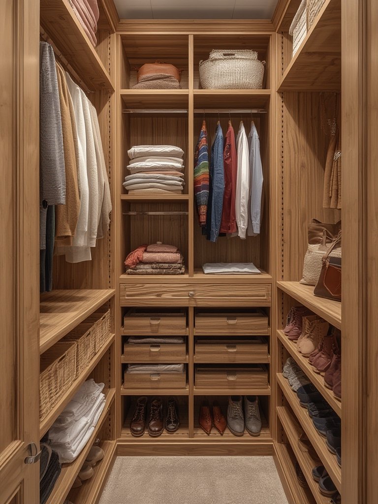 closet organizer in action