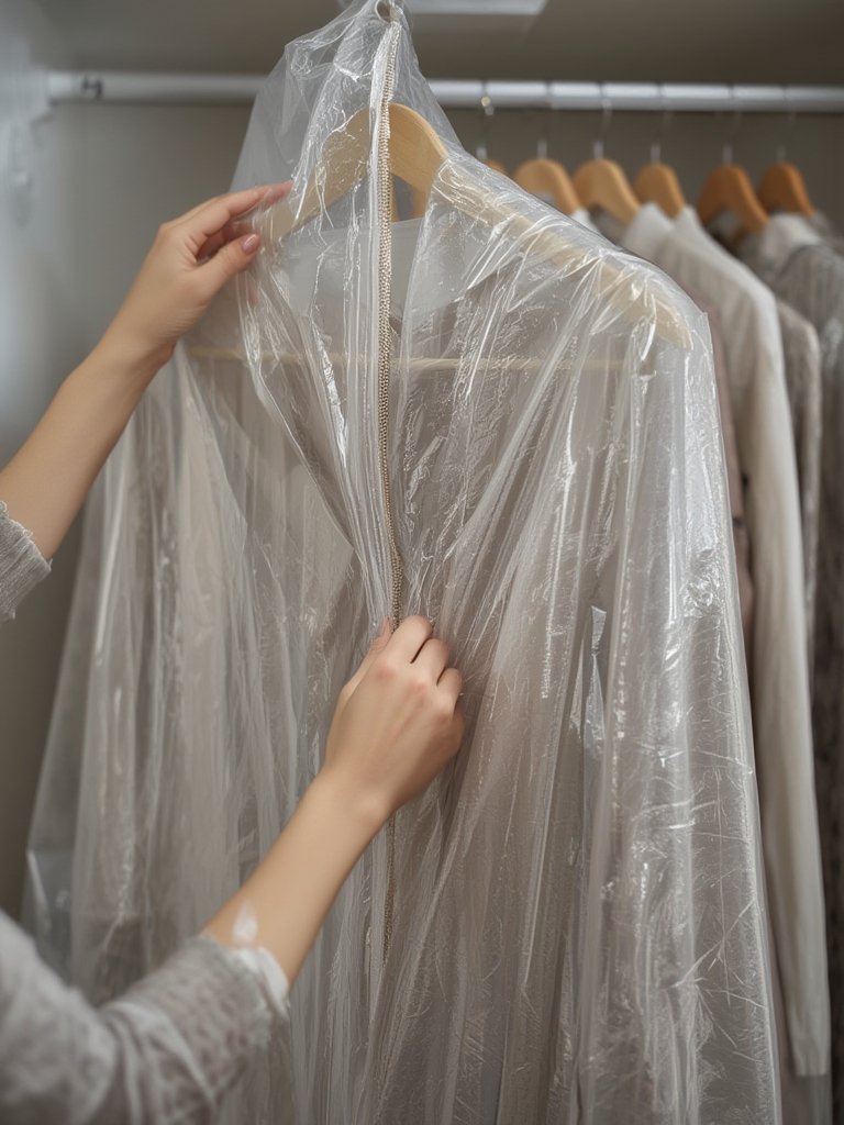 Garment bags in action
