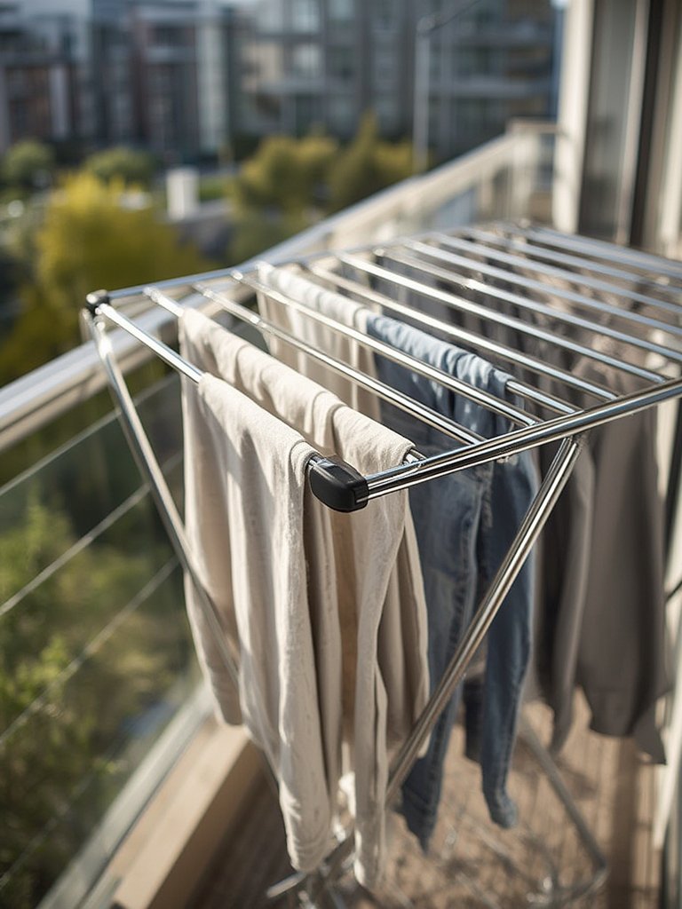 Before You Buy the Honey-Can-Do Clothes Drying Rack 2 drying rack in action