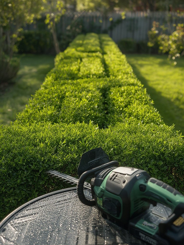 EGO POWER+ Hedge Trimmer: Worth It Without the Battery? 2 hedge trimmer in action