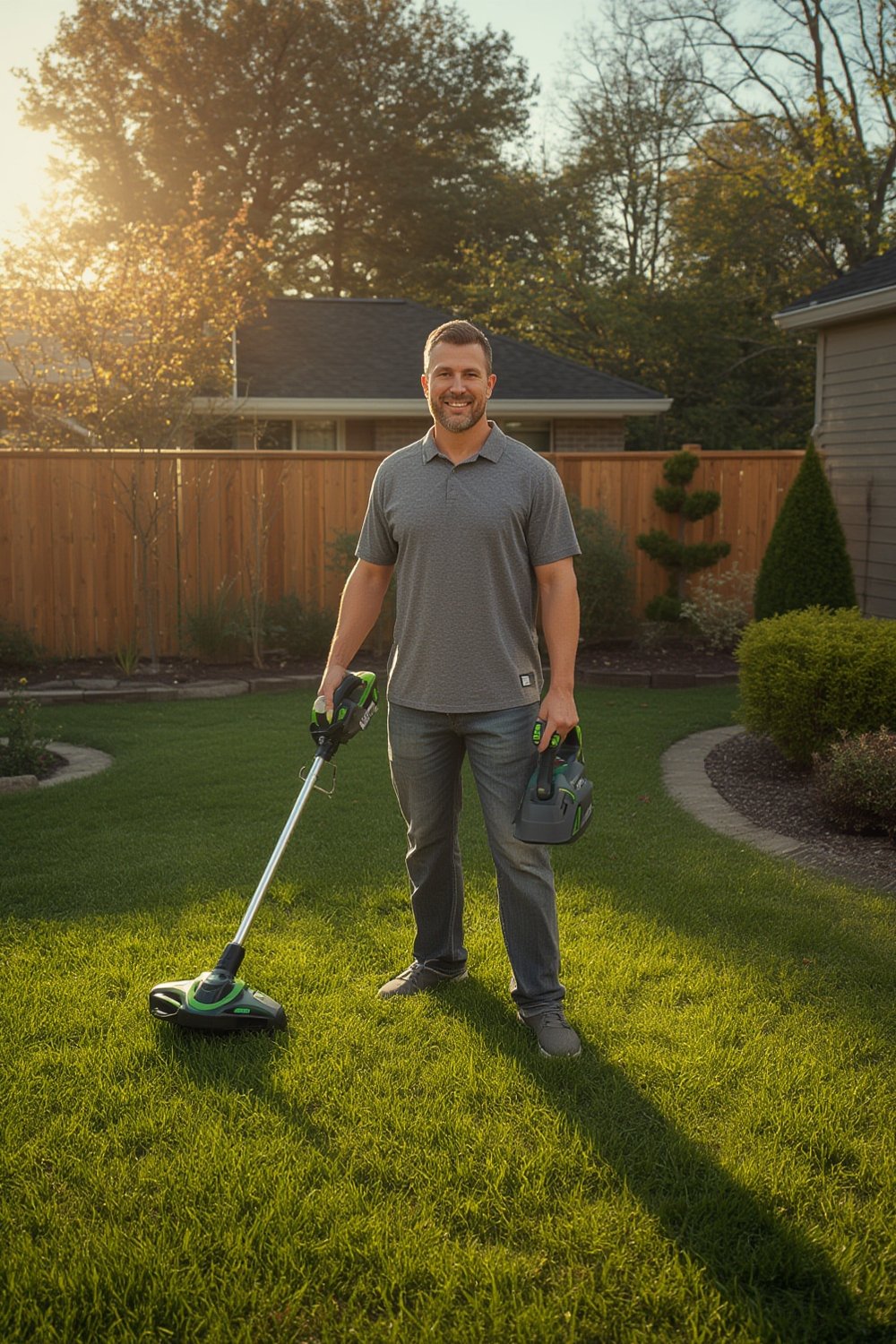 Is the EGO POWER+ Trimmer and Blower Combo Kit Good for Faster Yard Cleanup? 1 cordless trimmer product view