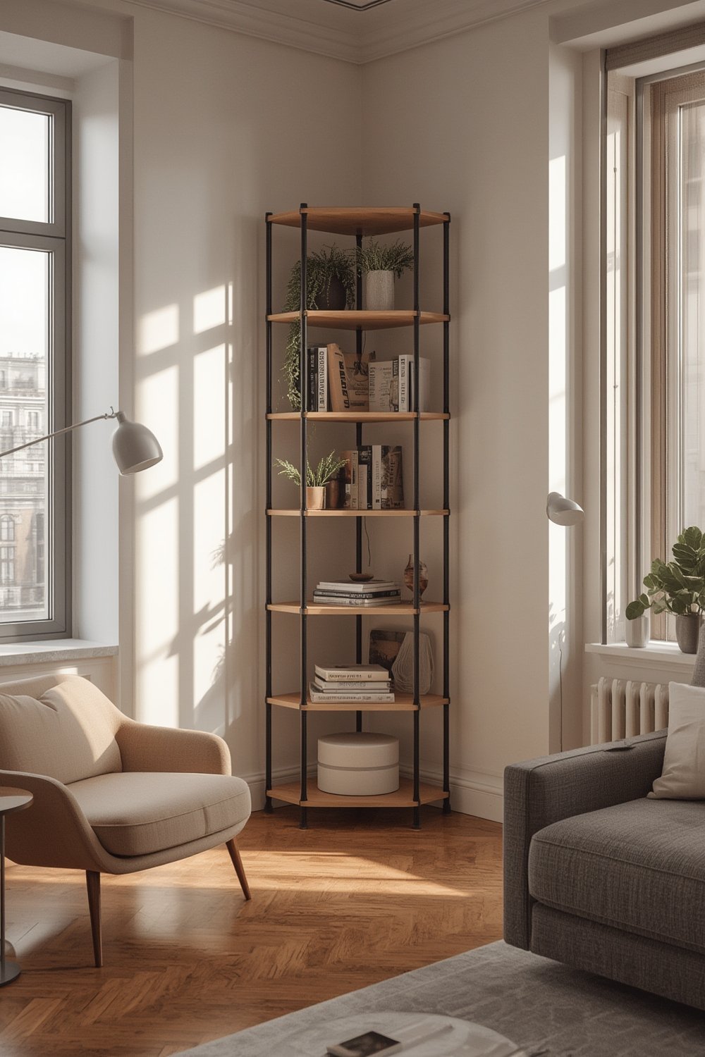 corner shelf product view