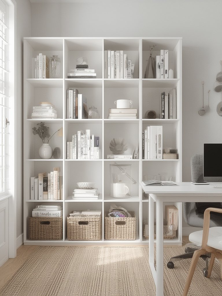 bookshelf storage in action