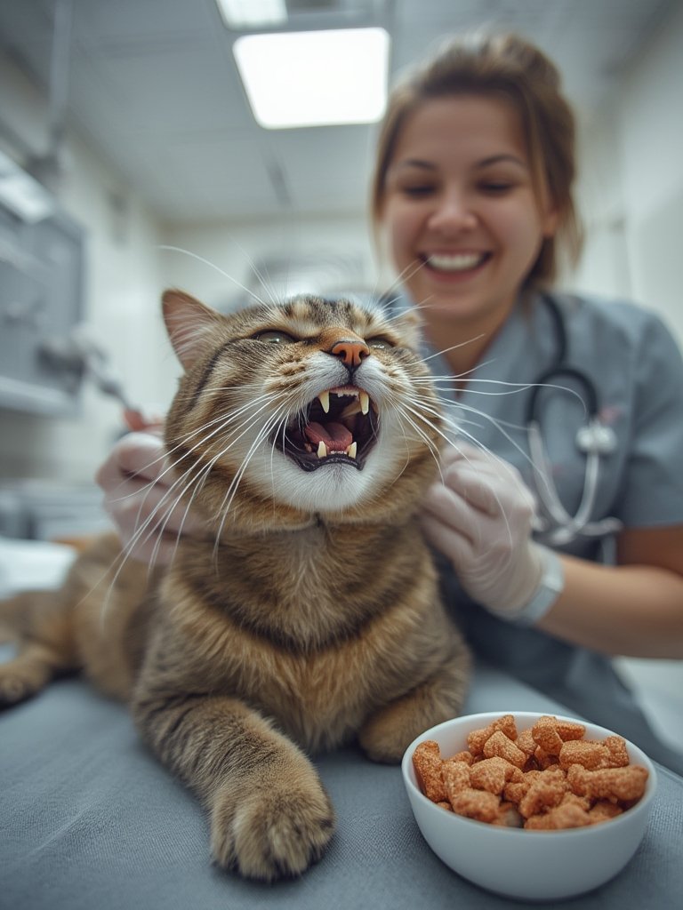 Should You Choose Greenies Cat Treats Savory Salmon for Your Cat’s Dental Health? 2 cat treats in action