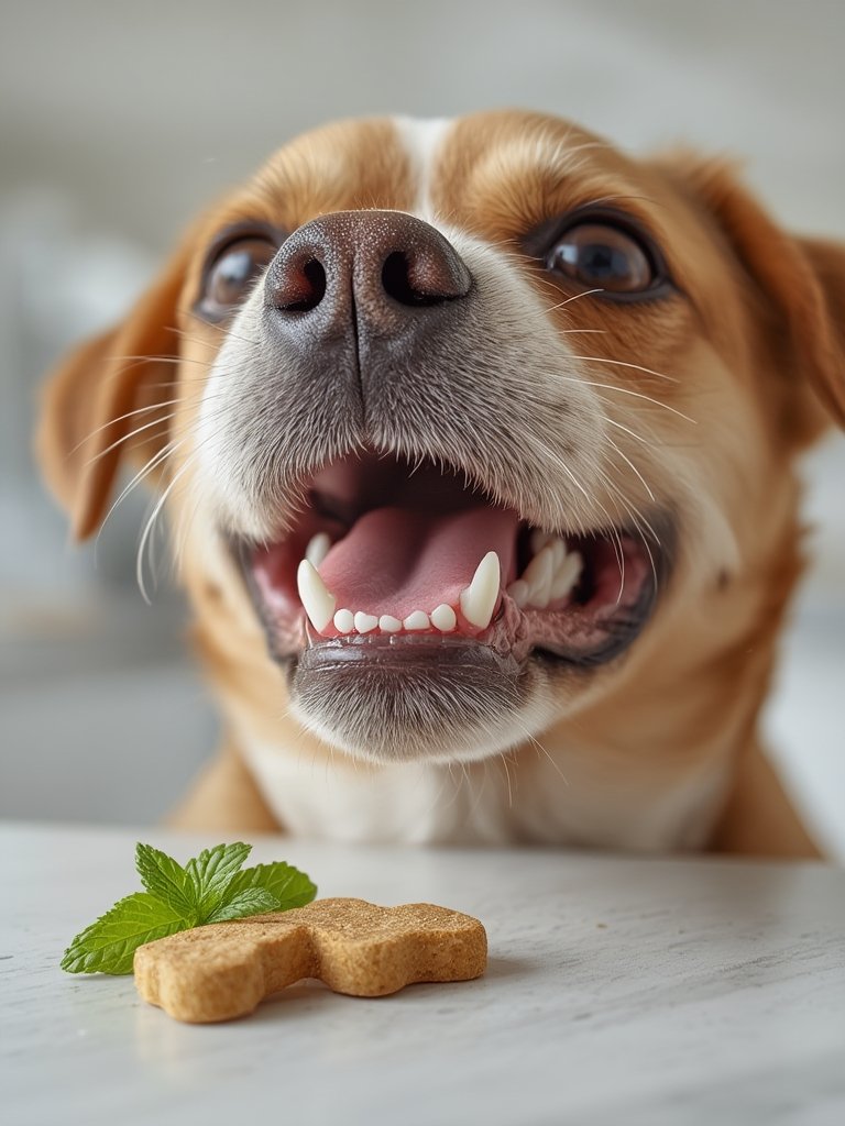 dog dental in action