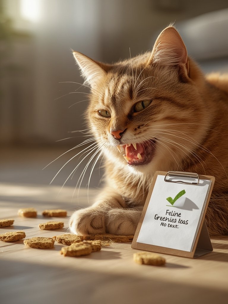 cat treats in action