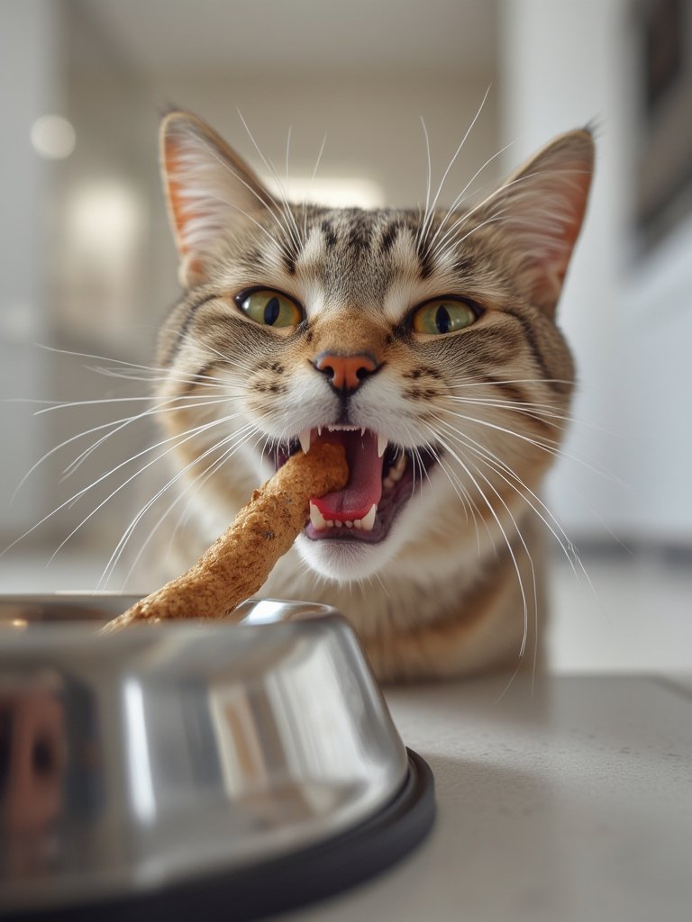 Should You Buy Minties Cat Dental Treats for Fresher Breath and Tartar Control? 2 cat dental in action