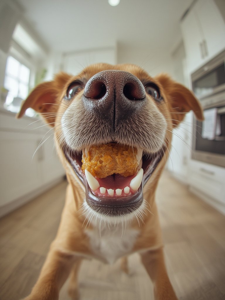 dog dental in action
