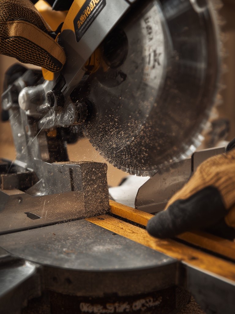 DEWALT DWS716 12-Inch Dual Bevel Miter Saw: Cleaner, Repeatable Cuts Without Rework and Gaps 3 dewalt 12-in 15-amp dual bevel sliding compound corded miter saw - Illustration 2