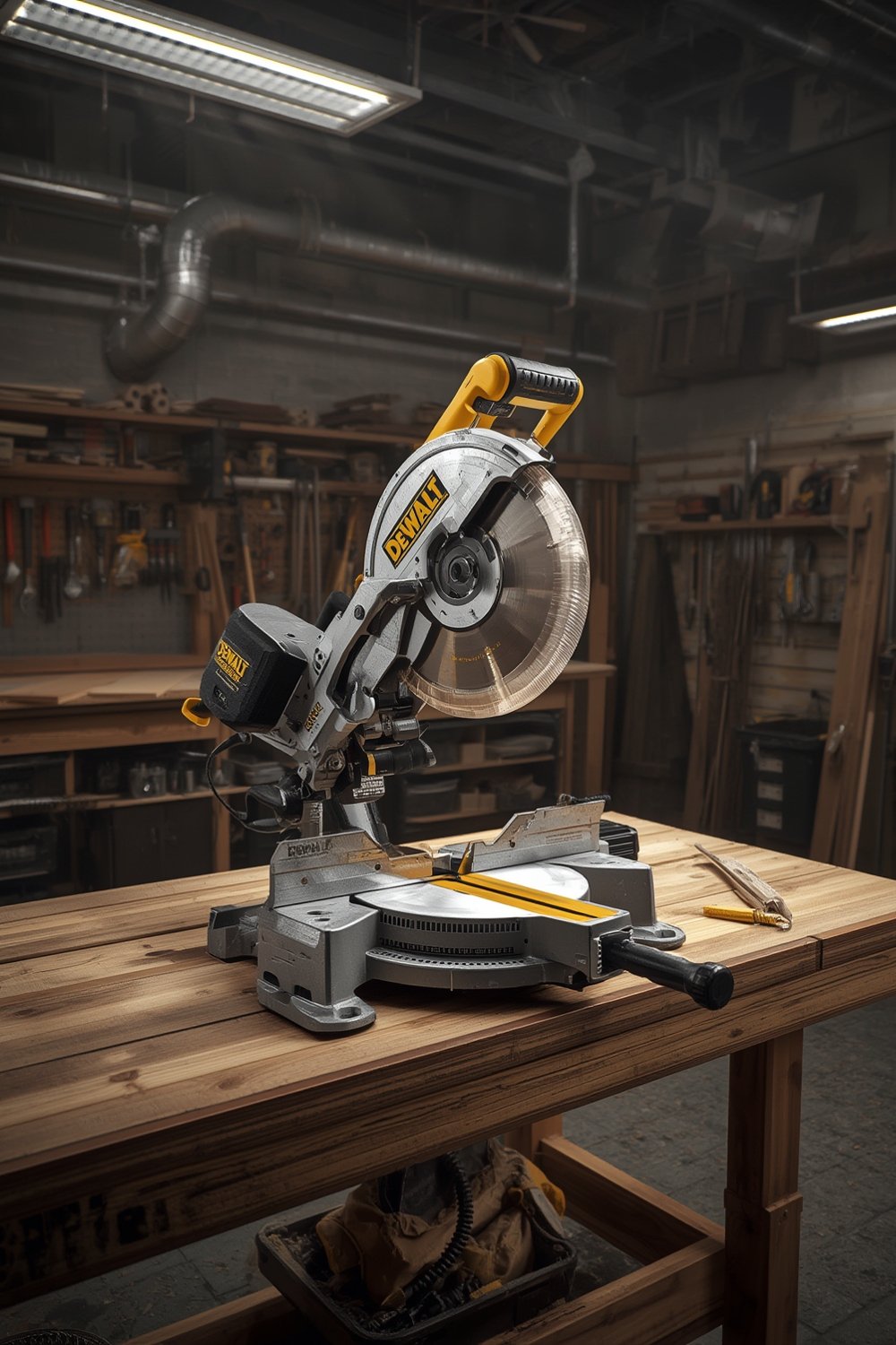 DEWALT DWS716 12-Inch Dual Bevel Miter Saw: Cleaner, Repeatable Cuts Without Rework and Gaps 2 dewalt 12-in 15-amp dual bevel sliding compound corded miter saw - Illustration 1