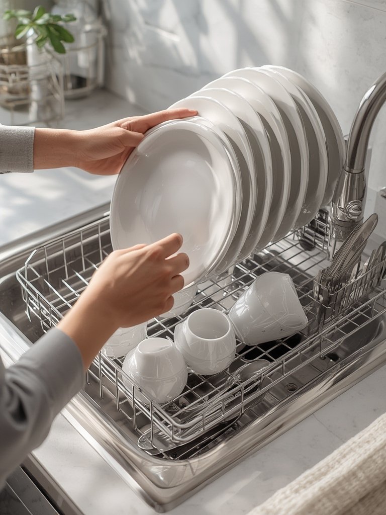 JASIWAY Sink Rack Review: Expandable Stainless Dish Drying Rack to Save Counter Space in Small Kitchens and RVs 2 sink rack in action