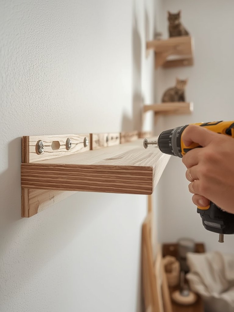 DIY Cat Wall Shelves Guide: Build Safe Vertical Climbing Space Without Loose Anchors or Wobbly Boards 3 diy cat wall shelves - Illustration 2