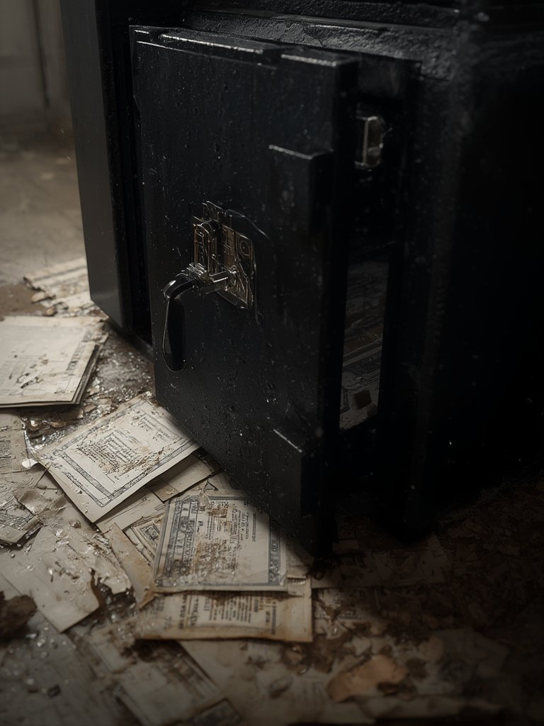 fireproof safe in action