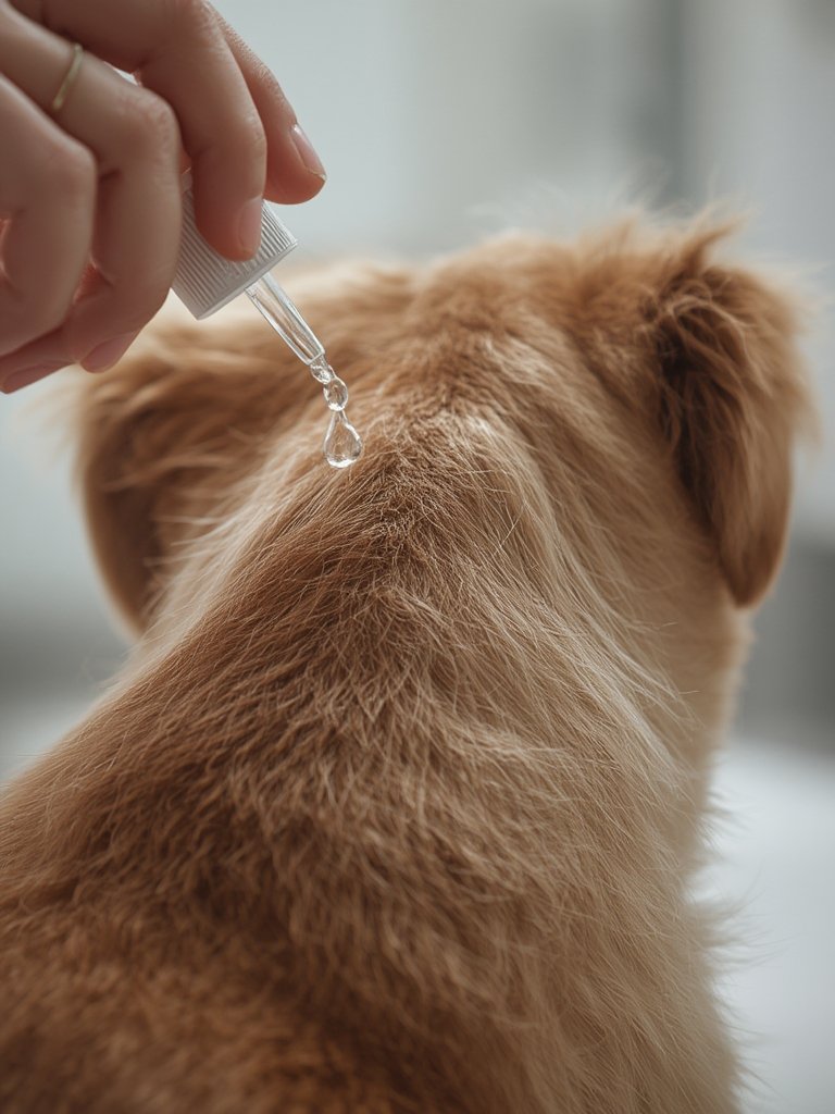 flea treatment in action