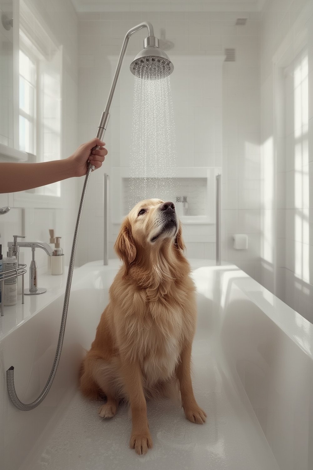 dog shower product view