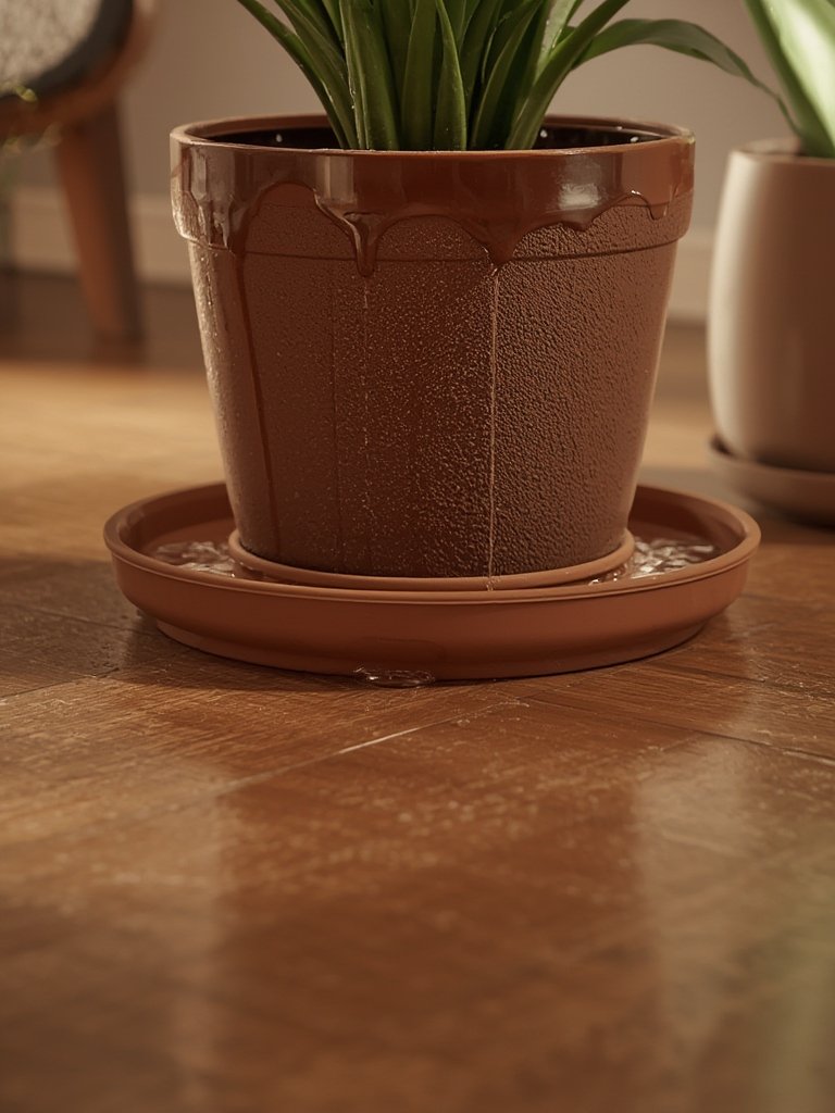 plant saucer in action