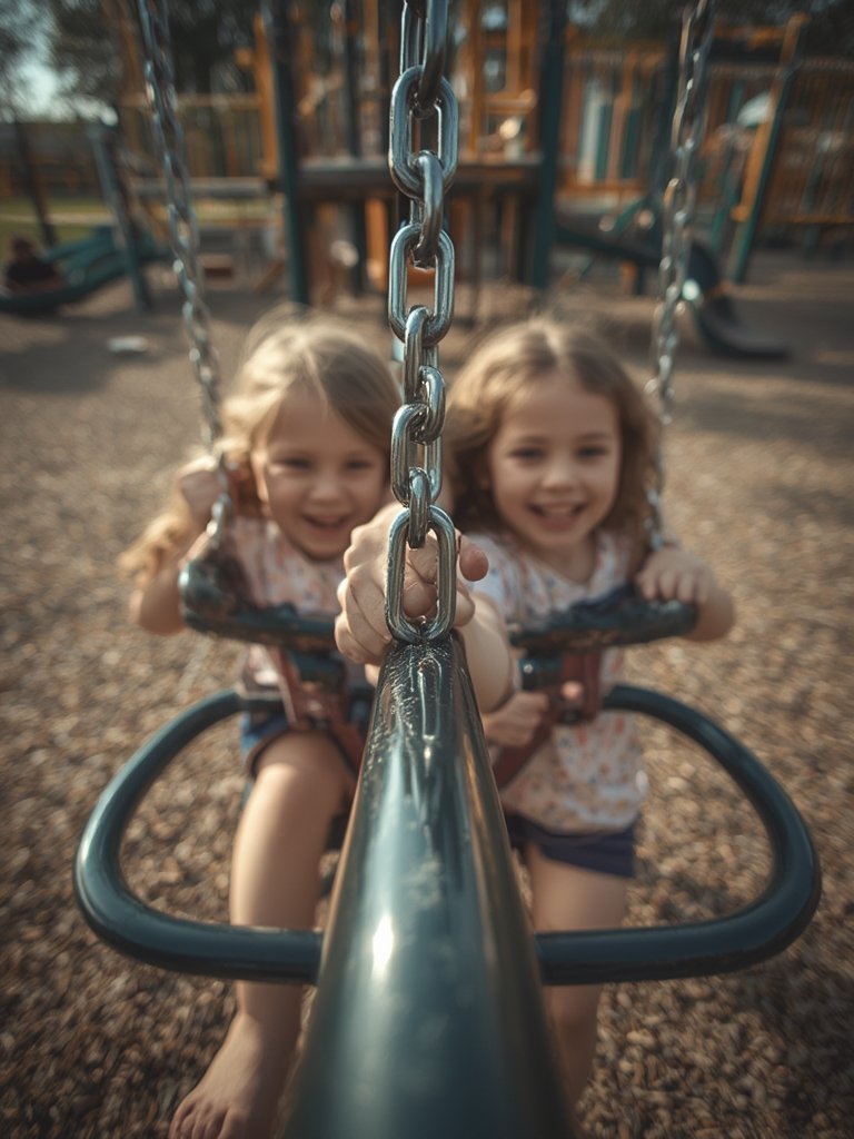 glider swing in action