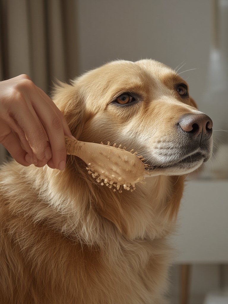 BioSilk for Pets Eco Friendly Dog Brush: Is It Good for Detangling Dogs with Knots? 2 dog brush in action