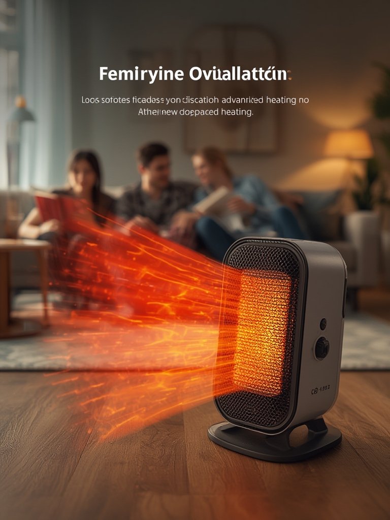 space heater in action