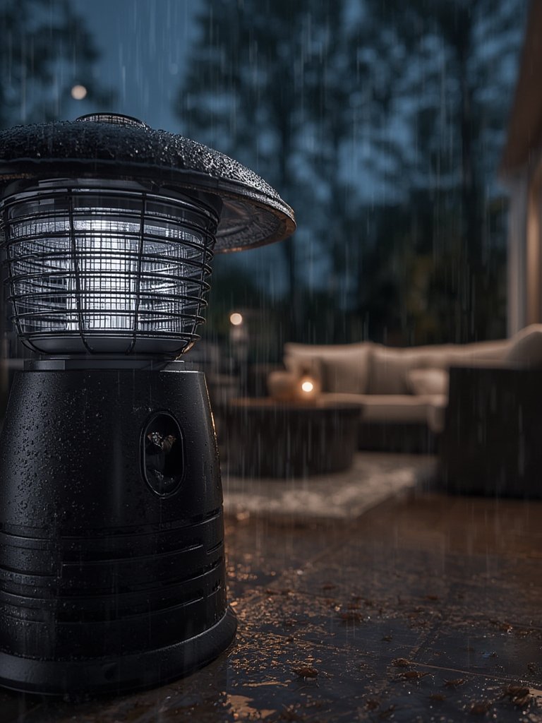 bug zapper in action