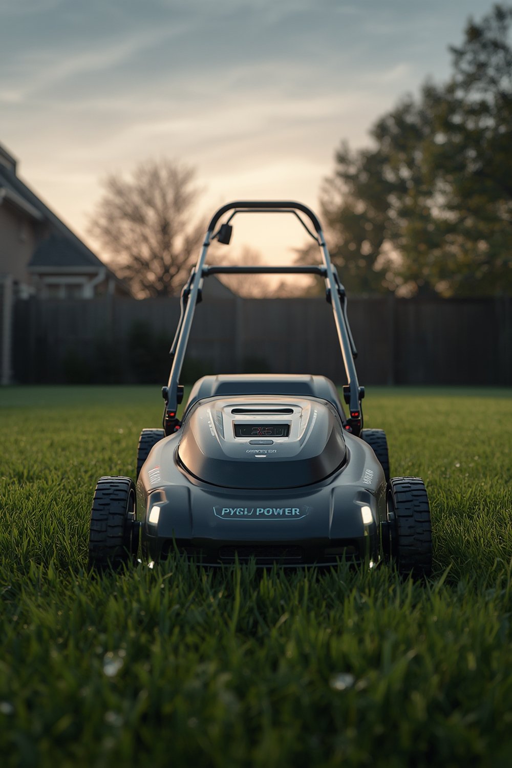 electric mower product view