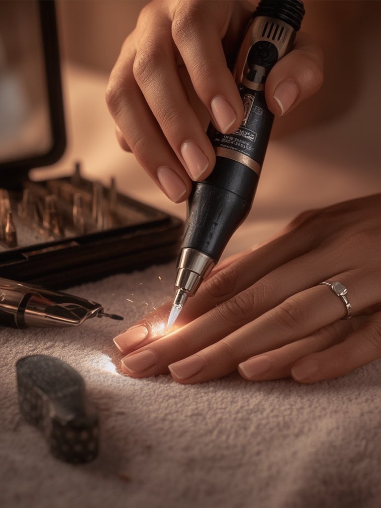 nail drill in action