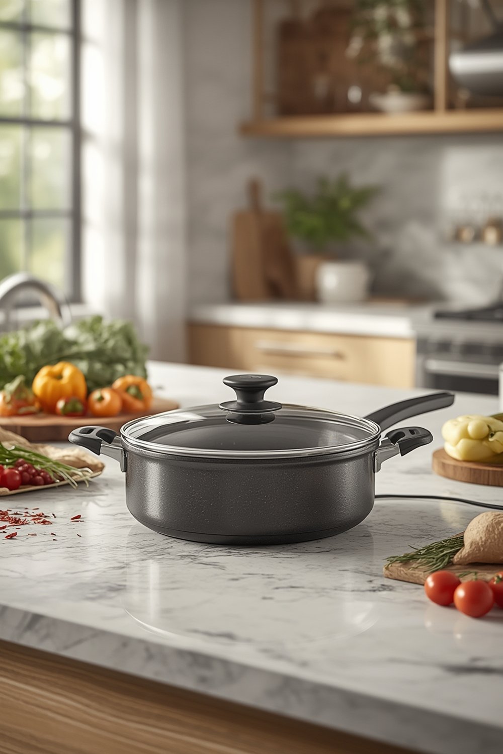 electric skillet product view