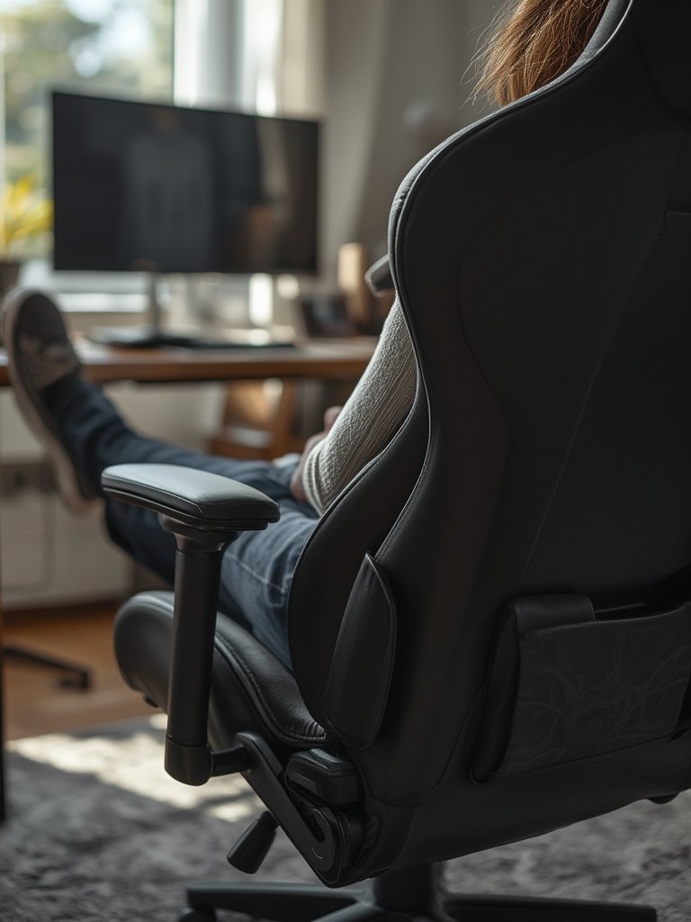 gaming chair in action