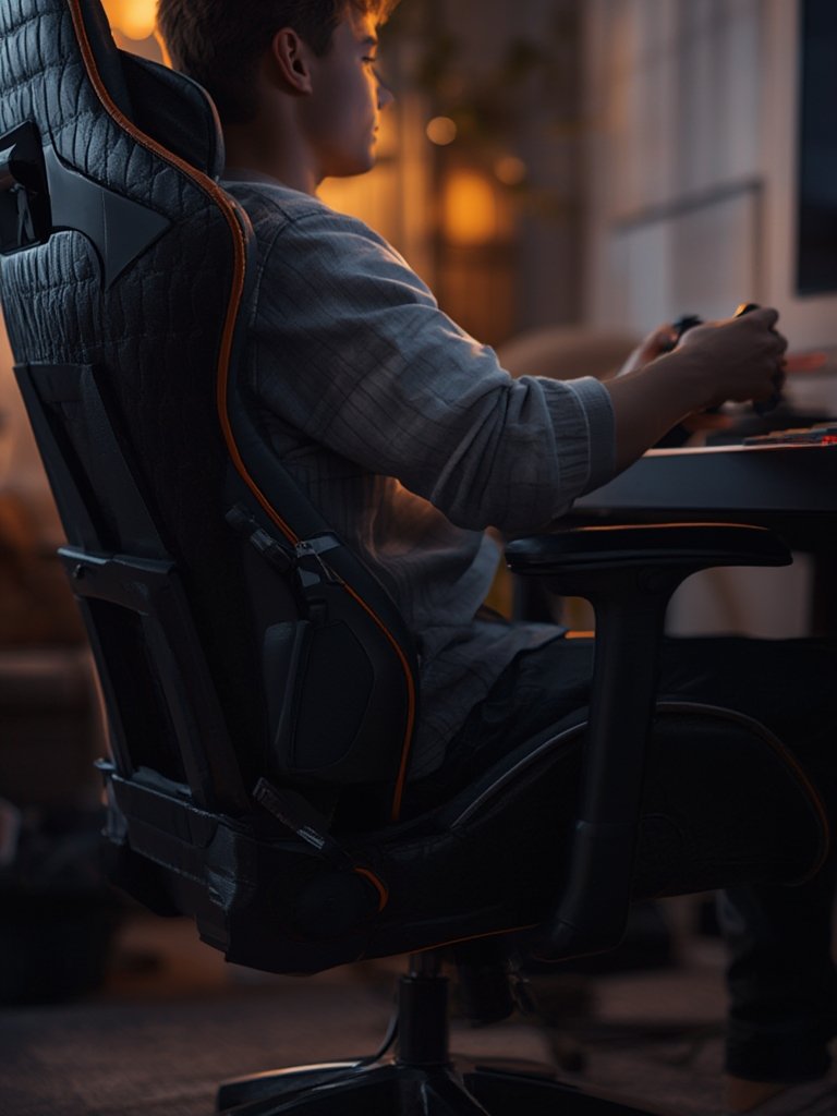 gaming chair in action