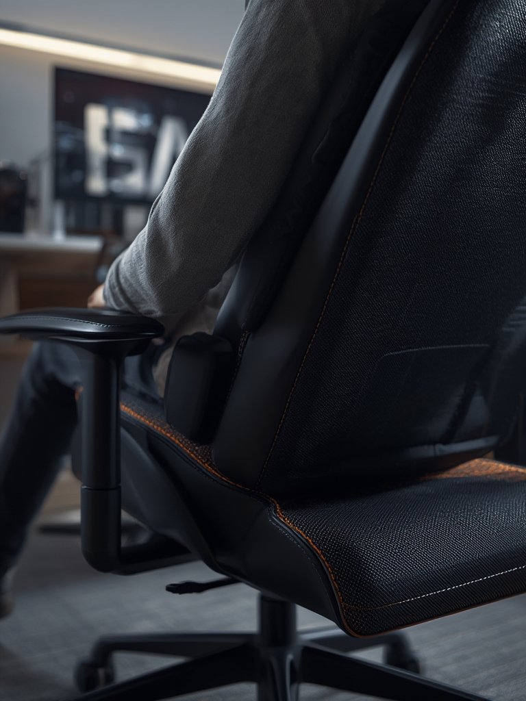 gaming chair in action