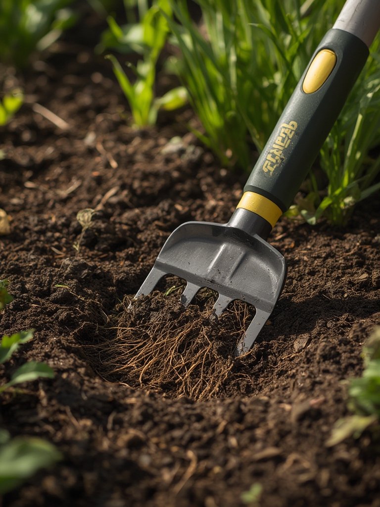 weeder tool in action