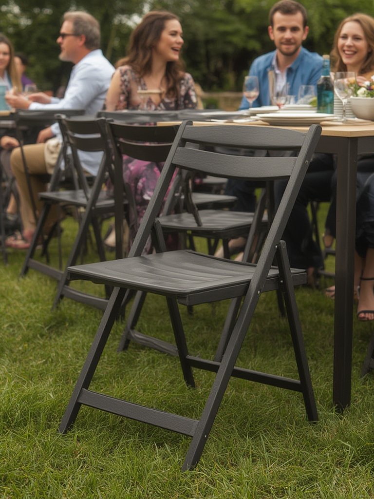 folding chair in action