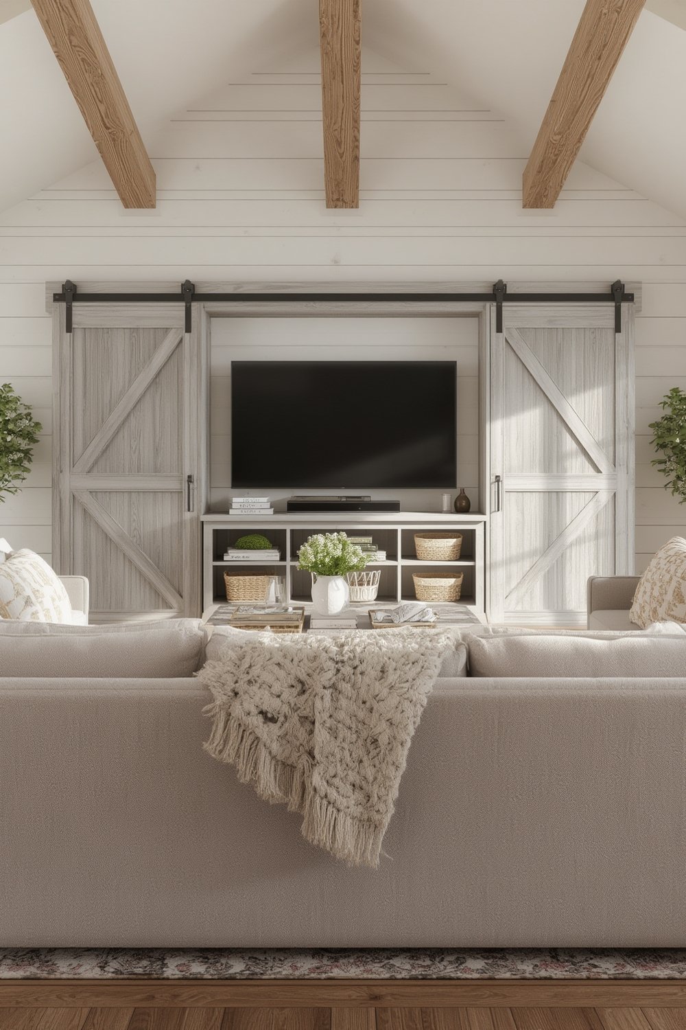 Should You Buy the YESHOMY Farmhouse TV Stand for a 65-Inch TV? 1 farmhouse tv product view