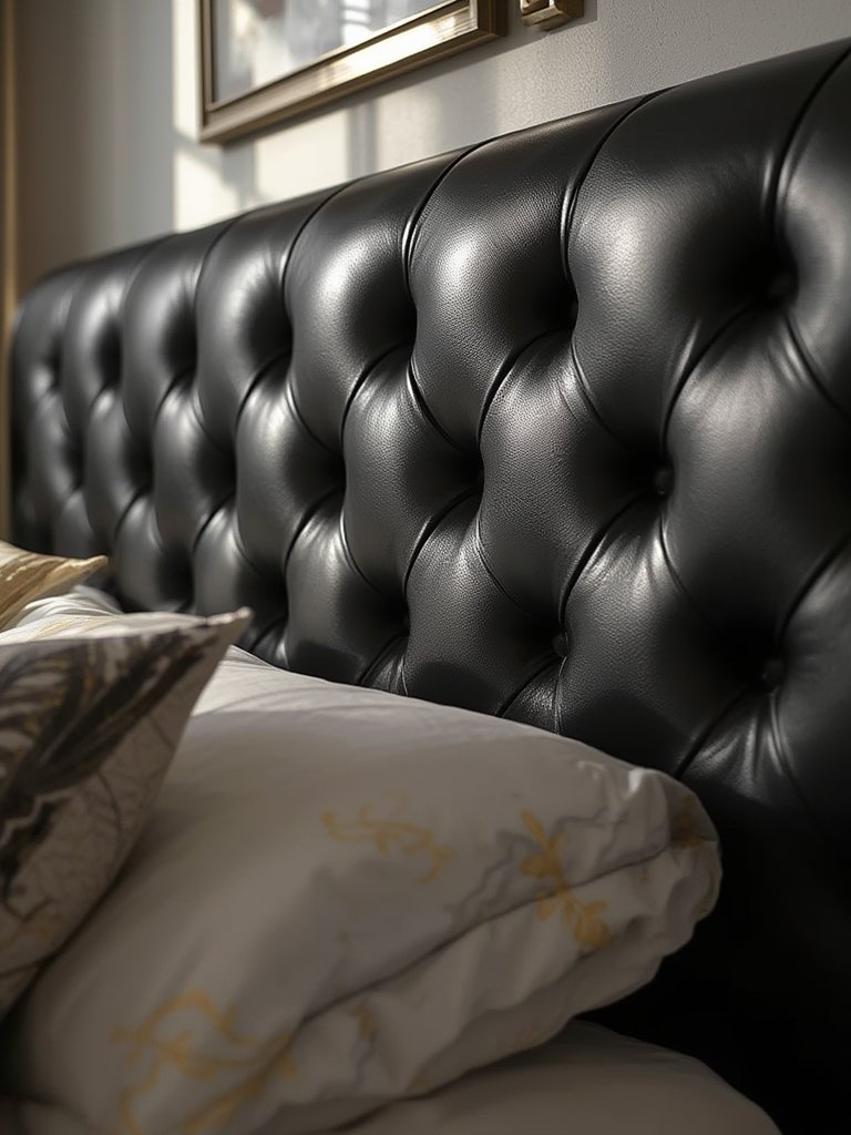 queen headboard in action