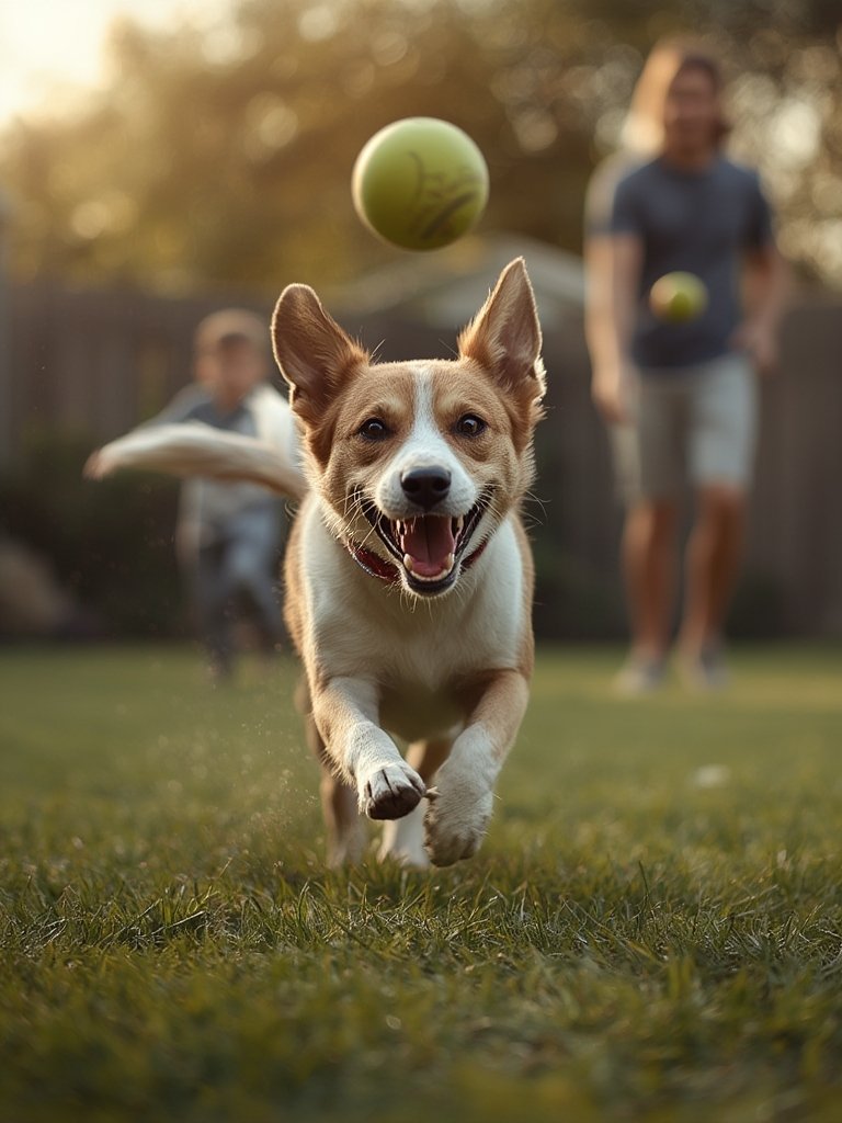 dog launcher in action