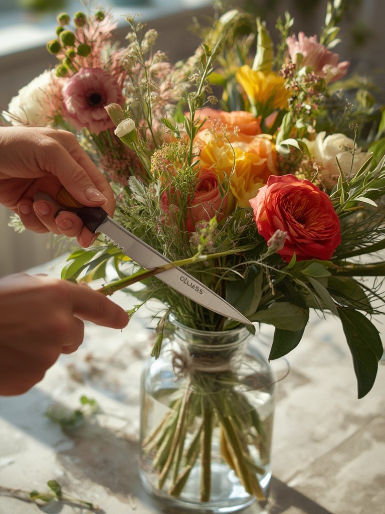 floral knives in action