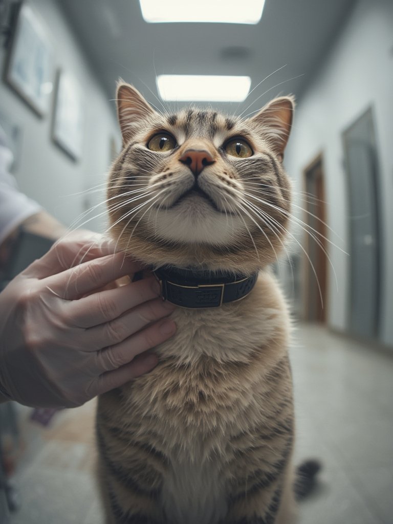 cat collar in action