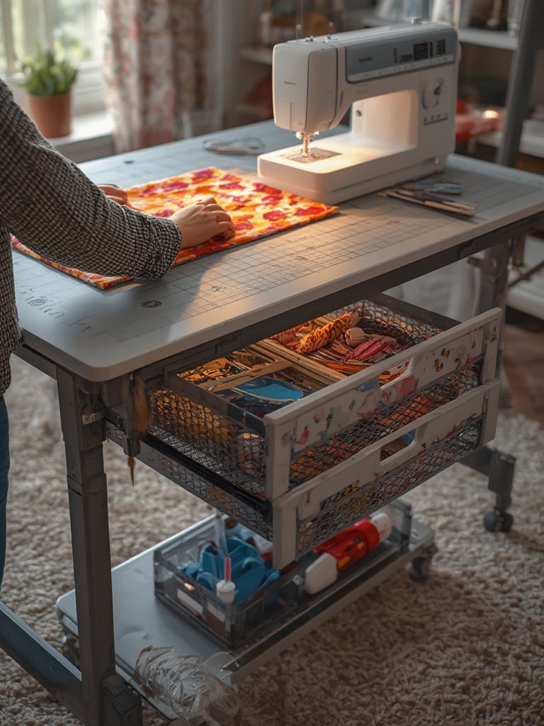Sewing Table in action