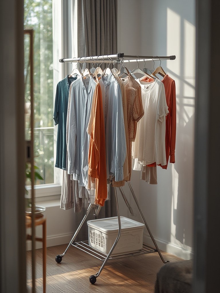 drying rack in action
