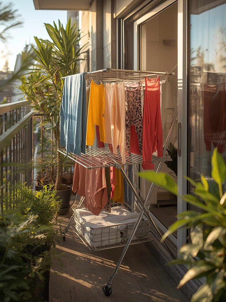 drying rack in action