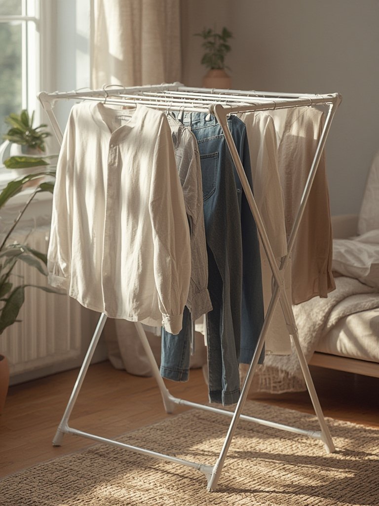 drying rack in action