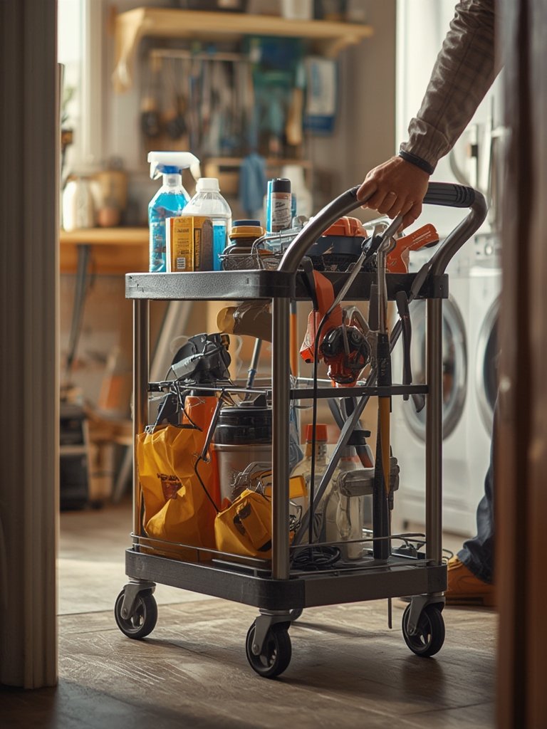 service cart in action