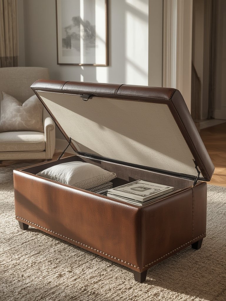 Before You Buy the SONGMICS Storage Ottoman: Is It Good for Hidden Storage? 2 storage ottoman in action