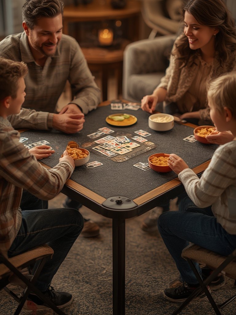 card table in action